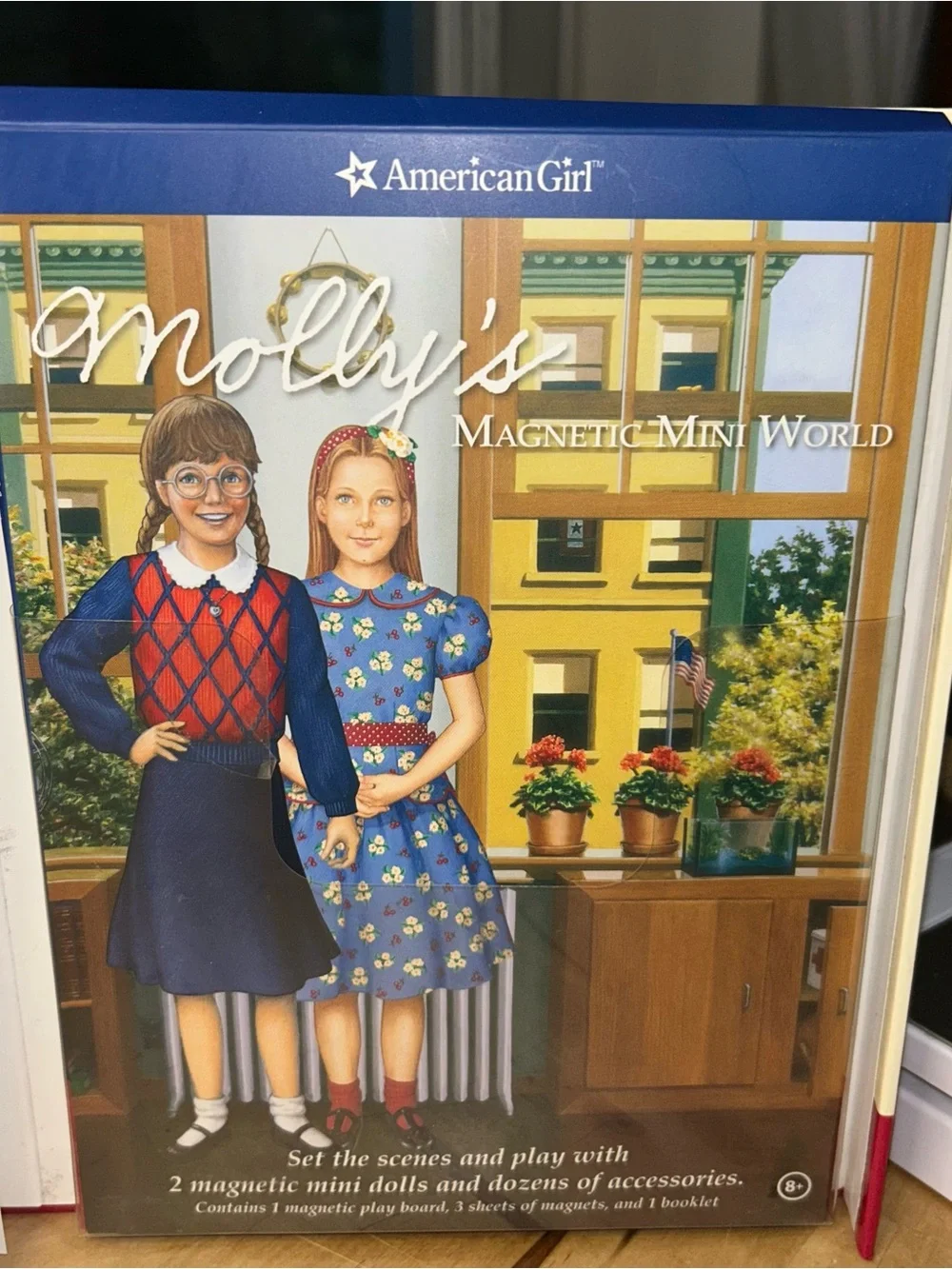 AMERICAN GIRL Molly and Emily Books and Magnetic Mini World Activity Set 2006